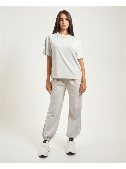 Pantaloni jogger donna EA7 con dettagli strass EMPORIO ARMANI EA7 | 7W000446-AF12643U9001